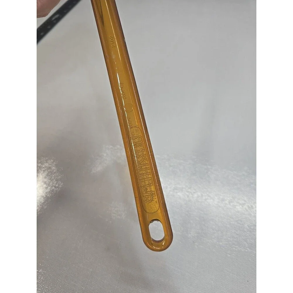 Vintage ULTRATEMP Serving Spoon Amber Plastic Robinson Knife Co 2102 USA